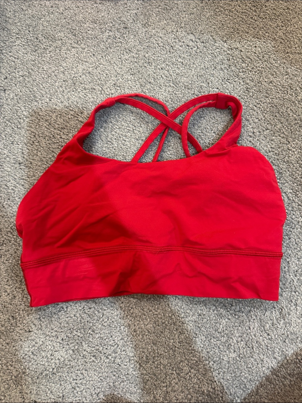 lululemon athletica Red Crossback Light-Support Sports Bra